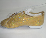 Golden Glitter Jazz Shoes